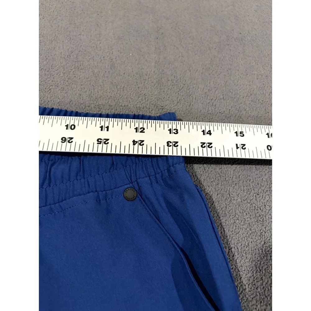 Jaanuu Cargo Scrub Pants Men XS Blue Stretch Drawstring Workwear Utility Pockets